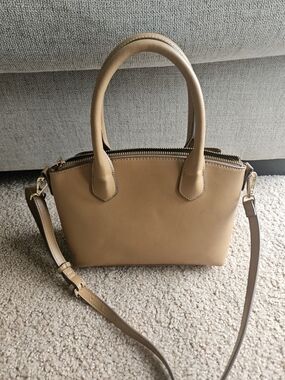 Camel Top Handle Crossbody Purse Small Satchel Handbag